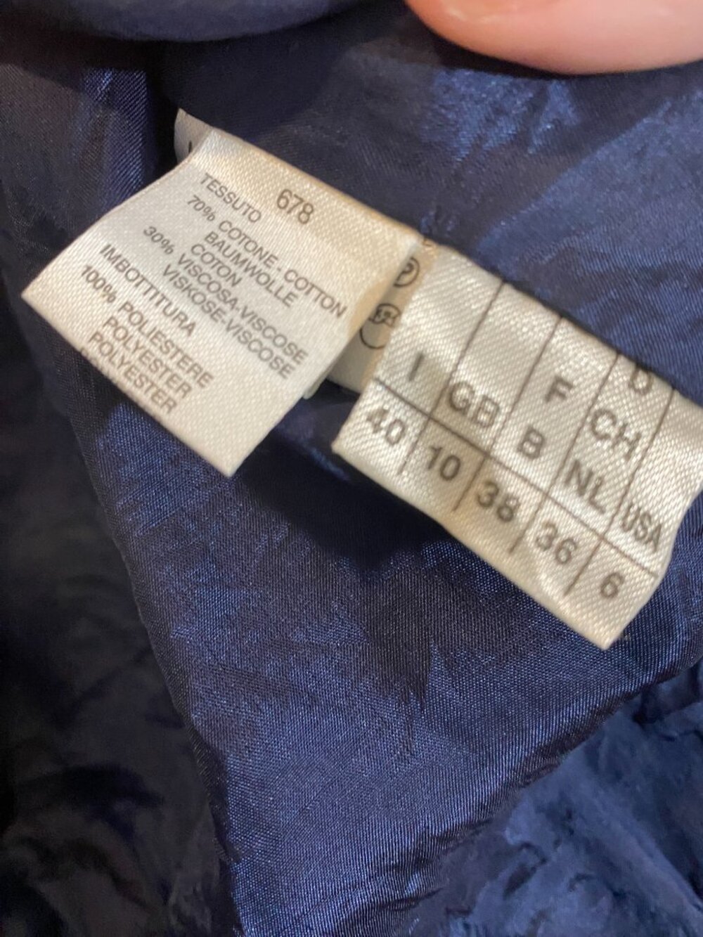 Max Mara Pianoforte ~ Quiet Luxury ~ Vintage Velveteen Quilted Cropped Jacket - Picture 7 of 7